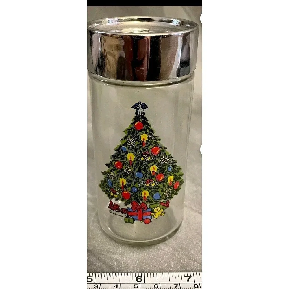 Vtg‎ Sabin Salt Pepper Shakers Christmas Tree theme 1990s 5